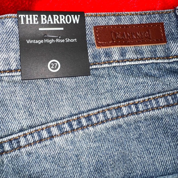 NWT Blank NYC The Barrow Vintage High-Rise Shorts size 27 - Picture 2 of 7